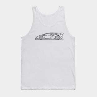 Super Bull Lineart Tank Top